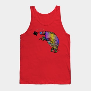 Tortoise Top Hat Umbrella Turtle Animal Reptile Tank Top